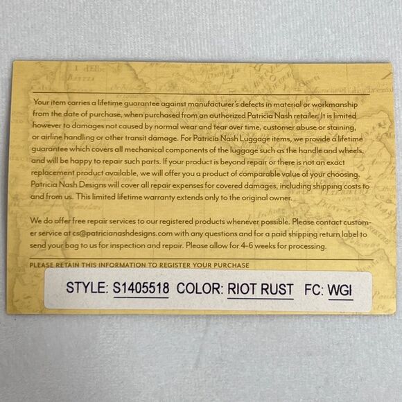 Patricia Nash London Saddle Bag Map Print in Riot Rust Brown Full Grain Leather - Picture 12 of 12